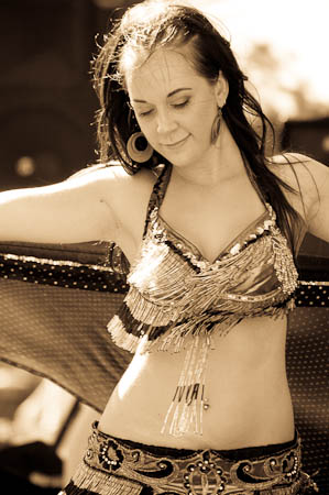 Belly Dancer performing at Hyde Park Festival