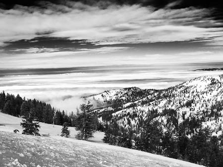 Fog in the Valley at Bogus Basin